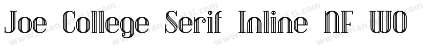 Joe College Serif Inline NF W05字体转换